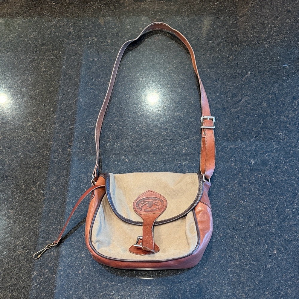 Vintage Orvis Tan and Brown Women's Bag
